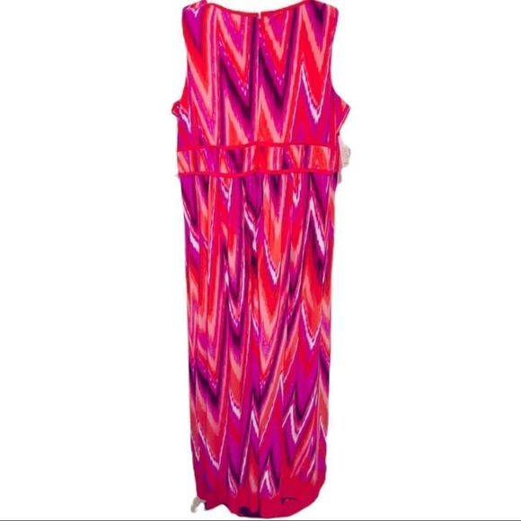 NWT Catherines Multi-Colored Maxi Dress Size 1X - Picture 10 of 11